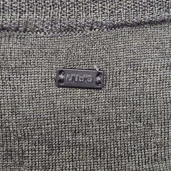 Mens Grey Merino Wool V Neck Sweater Business Casual Size M/L Read Description - Picture 5 of 10